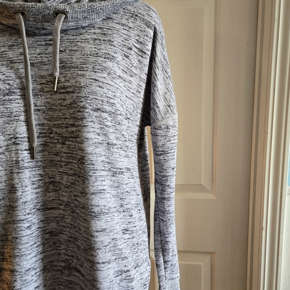 Athleta Small Heather Gray Cowl Neck Pullover - Picture 7 of 12